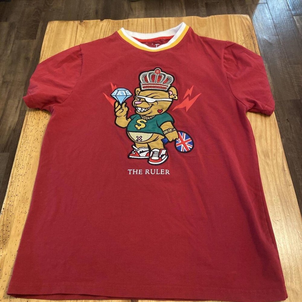 BKYS Graphic T-Shirt Mens Size Small Embroidered Diamond